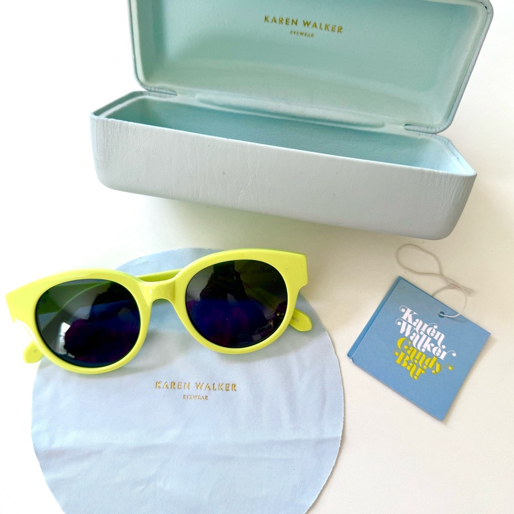 Karen Walker Neon Green/ Yellow Sunglasses style name anywhere